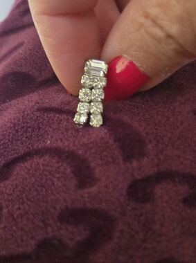 Rhinstone dangle screw backing (Clip)